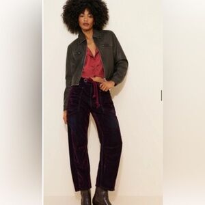 Moxie Flocked Pull-On
Barrel Jeans